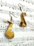 Aretes Saxofón estilo origami - Moonsi Manualidades