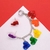 Aretes Trepadores Corazones Pride de Origami