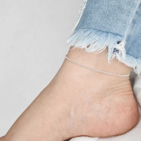 TORNOZELEIRA ELO PORTUGUES PRATA 925