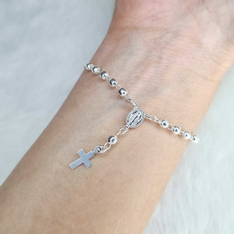 Pulseira Terço 18,5cm