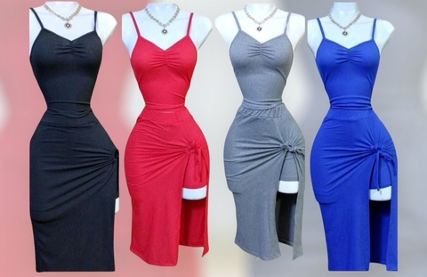 Vestido con falda short mod.DY1774