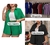 Conjunto mod.C1443 Unitalla AMPLIO (abarca talla 32-34) top, camisa y short
