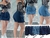 Falda short mezclilla mod.V28 tallas (m 30 y 32 g) NO INCLUYE BLUSA