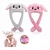 Gorro con orejas movibles conejo