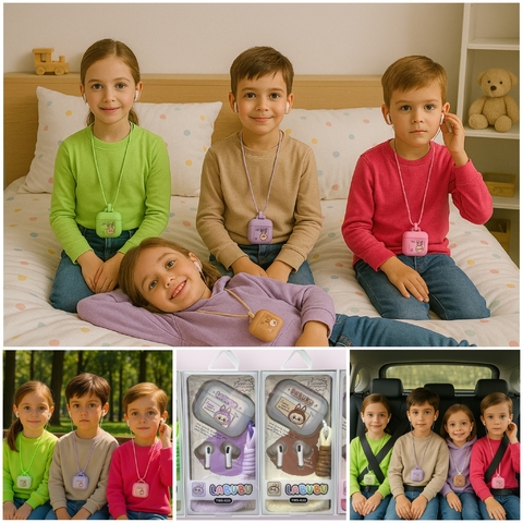 Audífonos con funda de Labubu - comprar en línea