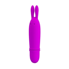 Imagen de VIBRADOR CONEJITO 10 FUNCIONES SILICONA
