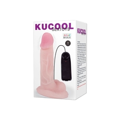 VIBRADOR CONSOLADOR REALISTICO TESTICULOS MULTIFUNCION 17,5CM X 4CM KUCOOL - comprar online