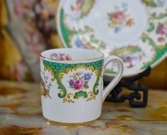 Taza con Plato Para Café Porcelana Inglesa Grosvenor Pattern Rutland C1930 en internet