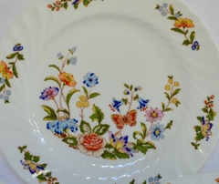 Trio para Te Aynsley Fine English Bone China , Pattern Cottage Garden C1960. - Funcy Stuff Antiguedades
