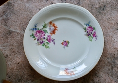 Imagen de Hermoso Juego de 6 Platos Playos Veritable Porcelain France Floralis C1940