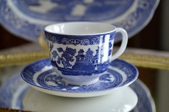 Taza para Te Loza Johnson Bros England, Pattern Blue Willow C1990