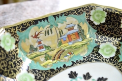 Bandeja Panera Porcelana Noritake Komaru Japan, Pintada a Mano C1940 - tienda online