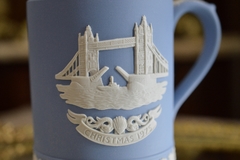 Jarro Mug Conmemorativo Wedgwood England Jasper Ware, Christmas 1975. - tienda online