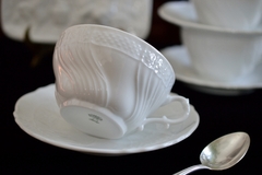 Taza para Te Porcelana Richard Ginori Italy Vecchio Bianco - Funcy Stuff Antiguedades