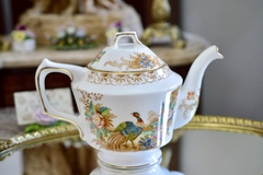 Antigua Tetera de Porcelana Sutherland Bone China England, Pattern Exotic C1930. - comprar online
