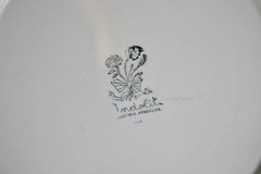 Gran Plato Decorativo Lindolit con Escena Fragonard C1960 - tienda online