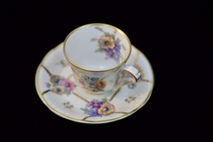 Taza para Café Porcelana Bernardaud & Cie. Limoges France , Bouquet D' Or. C1942 - Funcy Stuff Antiguedades