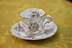 Taza para Café Porcelana Bernardaud & Cie. Limoges France , Bouquet D' Or. C1942 - comprar online