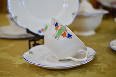 Imagen de Trio para Te Loza John Maddock & Sons Ltd. England Minerva Art Deco C1940