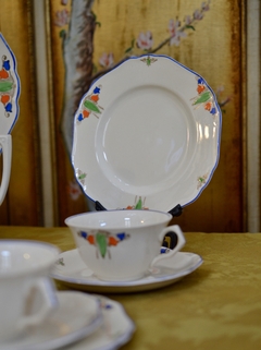 Trio para Te Loza John Maddock & Sons Ltd. England Minerva Art Deco C1940