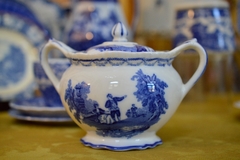 Azucarera de Loza Stanley Pottery England , Pattern Watteau C1940