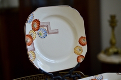 Imagen de Set para Postre o Lunch x 6 Loza ST Hand Painted Japan Art Deco C1930