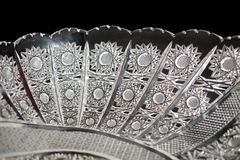 Centro de Mesa Cristal de Bohemia Hialino Tallado C1940 - comprar online