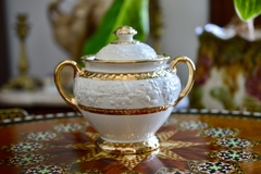 Juego para Cafe Wedgwood of Etruria & Barlaston England Pattern Wellesley Cream & Gold C1930 - Funcy Stuff Antiguedades