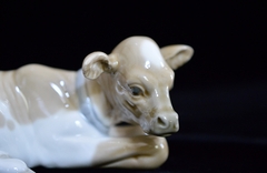 Figura de Porcelana Lladro Spain, Modelo #4680 Calfskin C1970, parte de la Natividad en internet