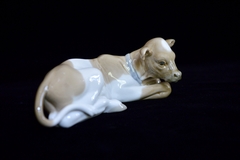 Figura de Porcelana Lladro Spain, Modelo #4680 Calfskin C1970, parte de la Natividad - Funcy Stuff Antiguedades
