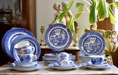Plato para Postre Loza Churchill Staffordshire England , Pattern Willow Blue C1980 - comprar online