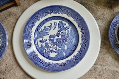 Plato para Postre Loza Churchill Staffordshire England , Pattern Willow Blue C1980 en internet
