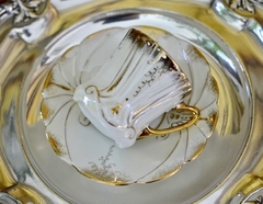 Taza para Cafe Porcelana LustreWare Alemania, Gold Lustre C1920.