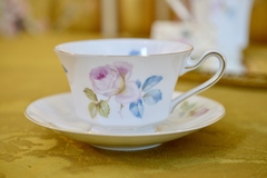 Taza y Plato para Te ,Porcelana PT Tirschenreuth Bavaria Art Deco Rose C1903 - tienda online