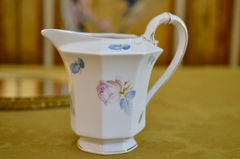Preciosa Jarra Lechera Porcelana PT Tirschenreuth Bavaria Art Deco Rose C1903 - Funcy Stuff Antiguedades
