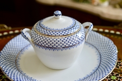 Azucarera de Allertons China Ltd. England Pattern Blenheim Blue C1940