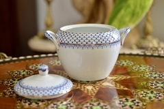Azucarera de Allertons China Ltd. England Pattern Blenheim Blue C1940 en internet