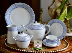Azucarera de Allertons China Ltd. England Pattern Blenheim Blue C1940