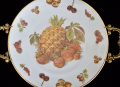 Bombonera de Porcelana Bavaria con Montura en Bronce, Royal Hanover Bavaria Frutas #1 C1950 - comprar online
