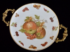 Bombonera de Porcelana Bavaria con Montura en Bronce, Royal Hanover Bavaria Frutas #2 C1950 - comprar online