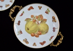 Bombonera de Porcelana Bavaria con Montura en Bronce, Royal Hanover Bavaria Frutas #3 C1950 - tienda online