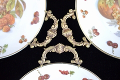 Bombonera de Porcelana Bavaria con Montura en Bronce, Royal Hanover Bavaria Frutas #1 C1950 - tienda online