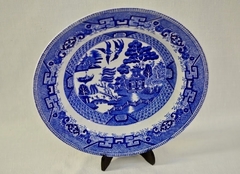 Plato Hondo Semichina Ridgways England , Pattern Blue Willow C1920 - comprar online