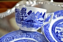 Imagen de Trio para Te Solian Ware England, Pattern Willow C1930, Hecho para Harrods Buenos Aires