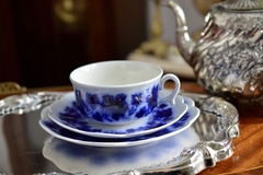 Trio para Te Gefle Sweden , Pattern Vinranka Flow Blue C1939.