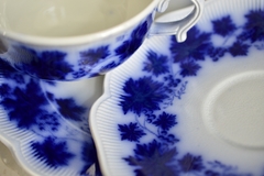 Imagen de Trio para Te Gefle Sweden , Pattern Vinranka Flow Blue C1939.