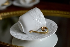 Taza con Plato Para Café Expresso Porcelana Langenthal Suisse Bouton D' Or 1978 en internet