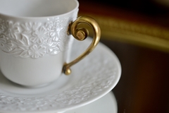 Taza con Plato Para Café Expresso Porcelana Langenthal Suisse Primevere 1977 - comprar online