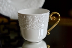 Taza con Plato Para Café Expresso Porcelana Langenthal Suisse Primevere 1977 - tienda online