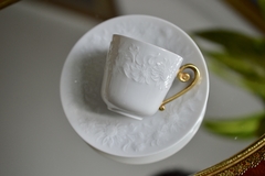 Taza con Plato Para Café Expresso Porcelana Langenthal Suisse Tournesol 1976 - Funcy Stuff Antiguedades